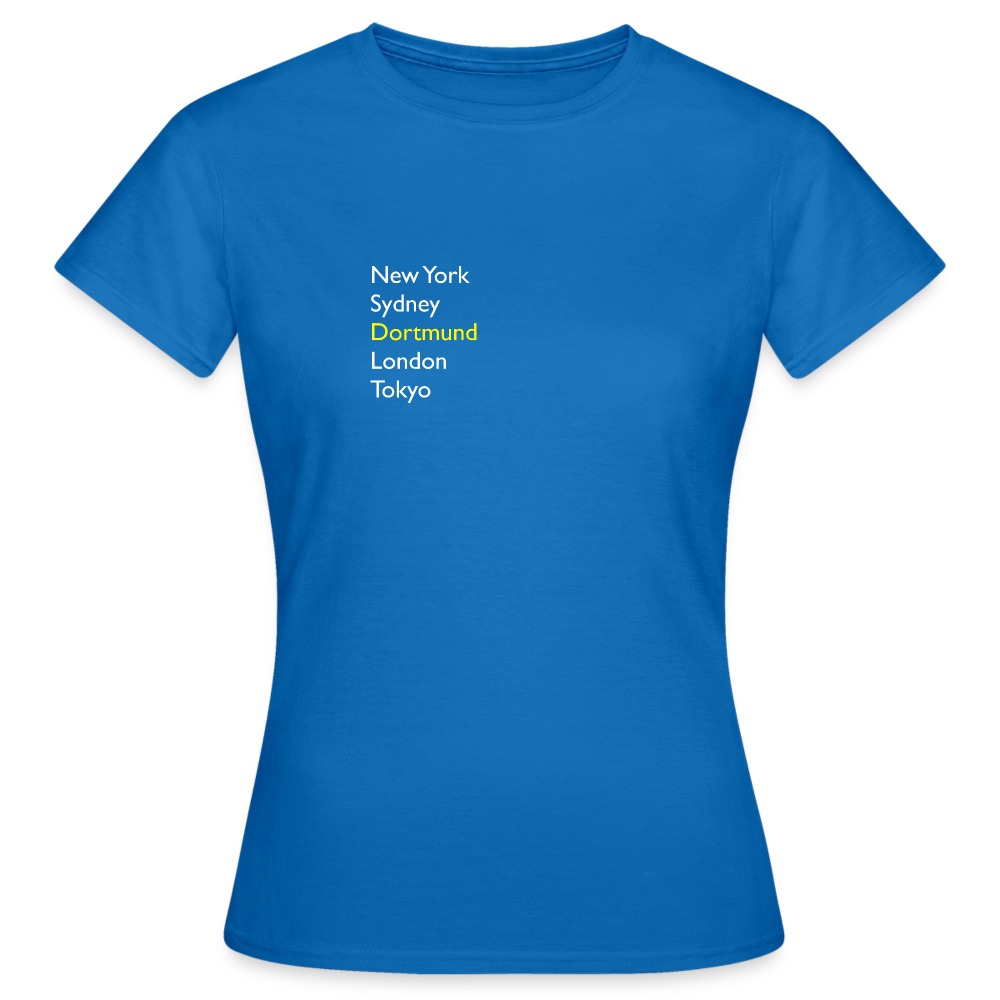 T-Shirt Ladies Dortmund "Metropolen" Bright Edition - Royalblau
