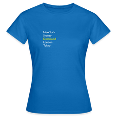 T-Shirt Ladies Dortmund "Metropolen" Bright Edition - Royalblau