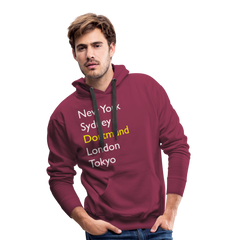 Hoodie Dortmund "Metropolen Big" Bright Edition - Bordeaux