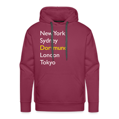 Hoodie Dortmund "Metropolen Big" Bright Edition - Bordeaux