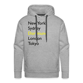 Hoodie Dortmund "Metropolen Big" Dark Edition - Grau meliert