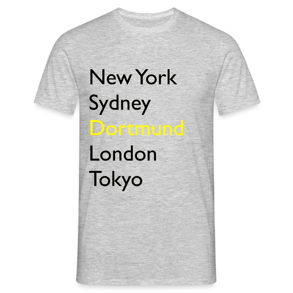 T-Shirt Dortmund "Metropolen Big" - Grau meliert