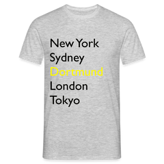 T-Shirt Dortmund "Metropolen Big" - Grau meliert