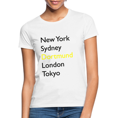T-Shirt Ladies Dortmund "Metropolen Big" - Weiß