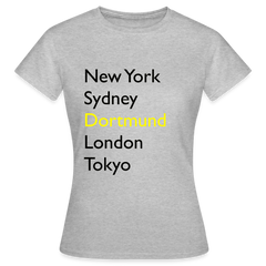 T-Shirt Ladies Dortmund "Metropolen Big" - Grau meliert