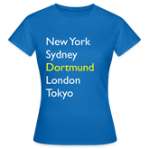 T-Shirt Ladies Dortmund "Metropolen Big" Bright Edition - Royalblau