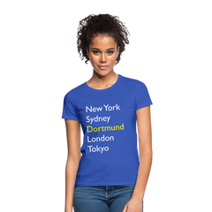 T-Shirt Ladies Dortmund "Metropolen Big" Bright Edition - Royalblau