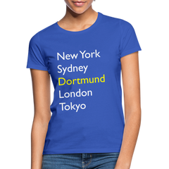 T-Shirt Ladies Dortmund "Metropolen Big" Bright Edition - Royalblau