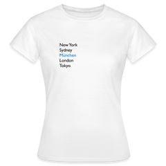 T-Shirt Ladies München "Metropolen" - Weiß