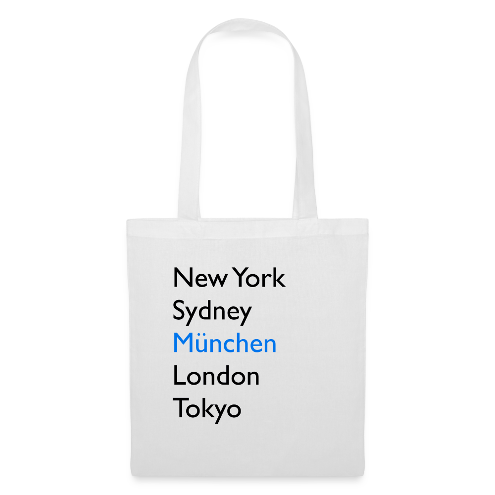 Tote Bag München "Metropolen" - Weiß