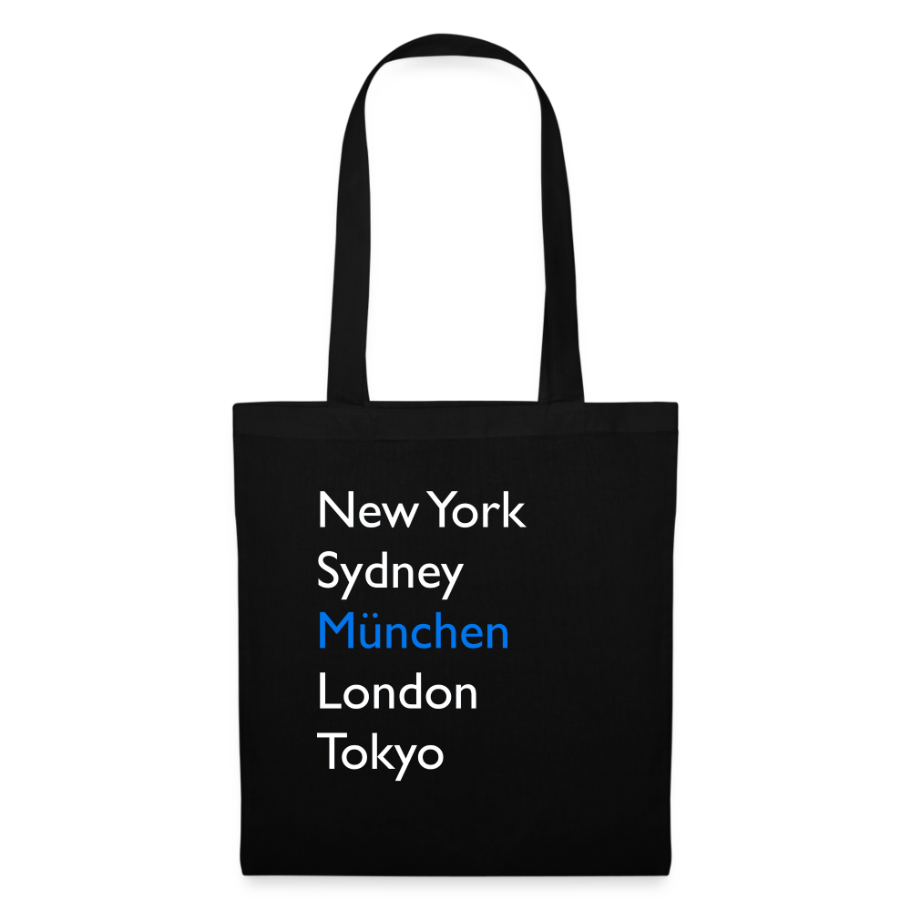 Tote Bag München "Metropolen" - Schwarz