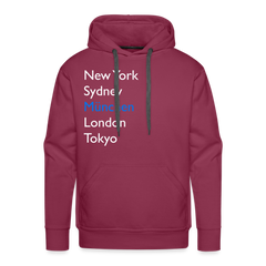 Hoodie München "Metropolen Big" Bright Edition - Bordeaux