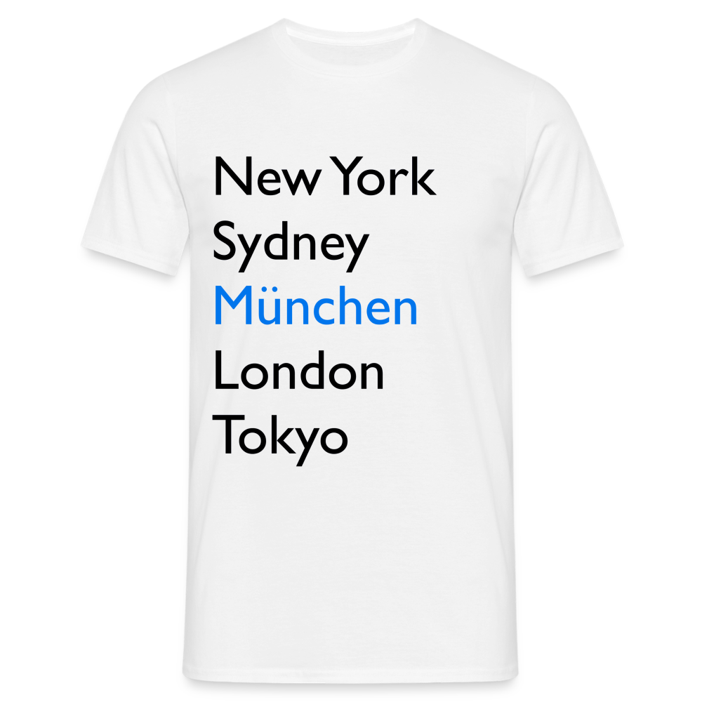 T-Shirt München "Metropolen Big" - Weiß