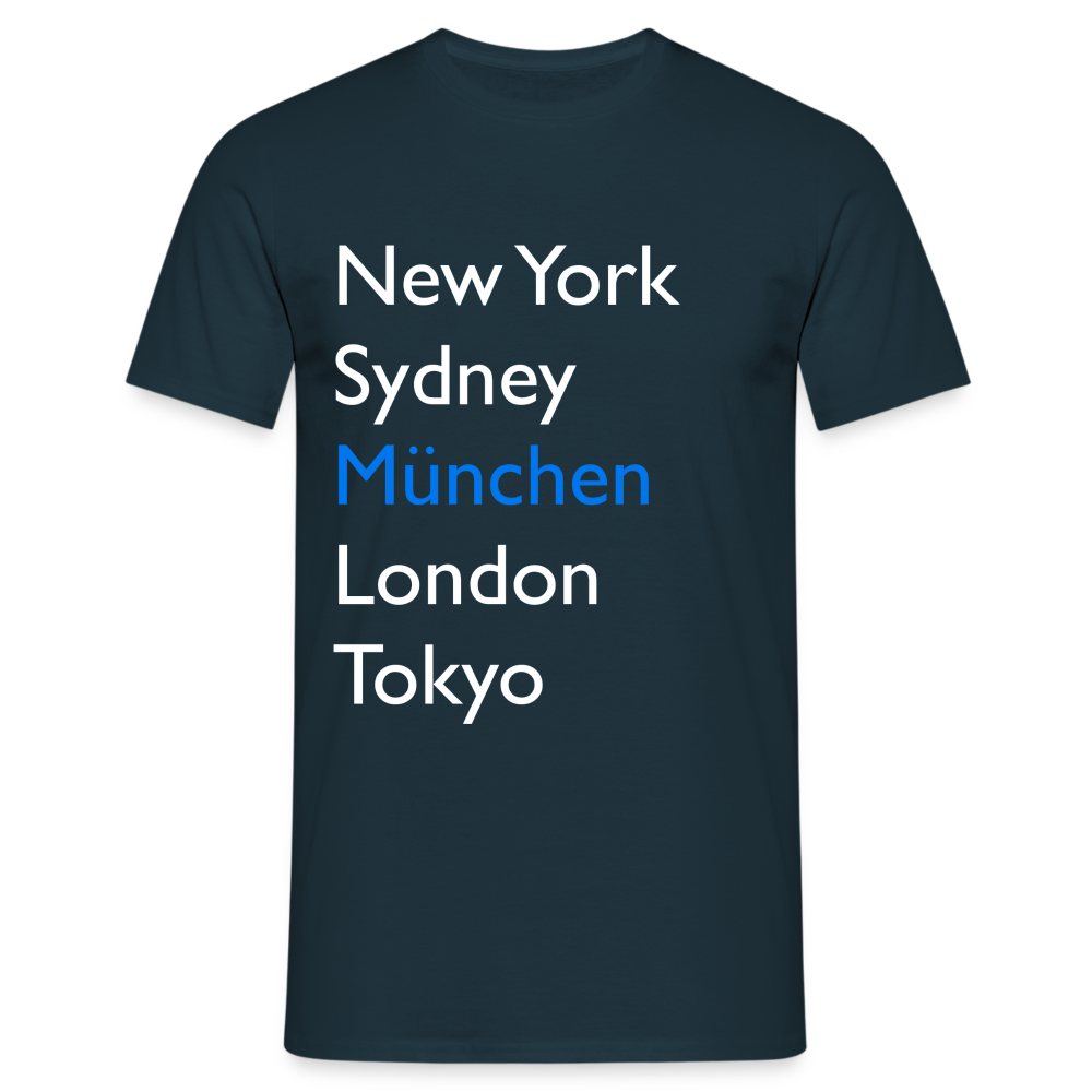 T-Shirt München "Metropolen Big" Bright Edition - Navy