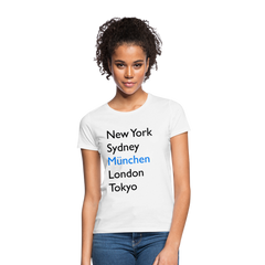 T-Shirt Ladies München "Metropolen Big" - Weiß