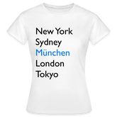 T-Shirt Ladies München "Metropolen Big" - Weiß