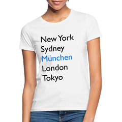 T-Shirt Ladies München "Metropolen Big" - Weiß