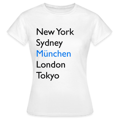 T-Shirt Ladies München "Metropolen Big" - Weiß