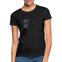 T-Shirt Ladies München "Metropolen" Bright Edition - Schwarz