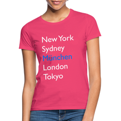 T-Shirt Ladies München "Metropolen Big" Bright Edition - Azalea
