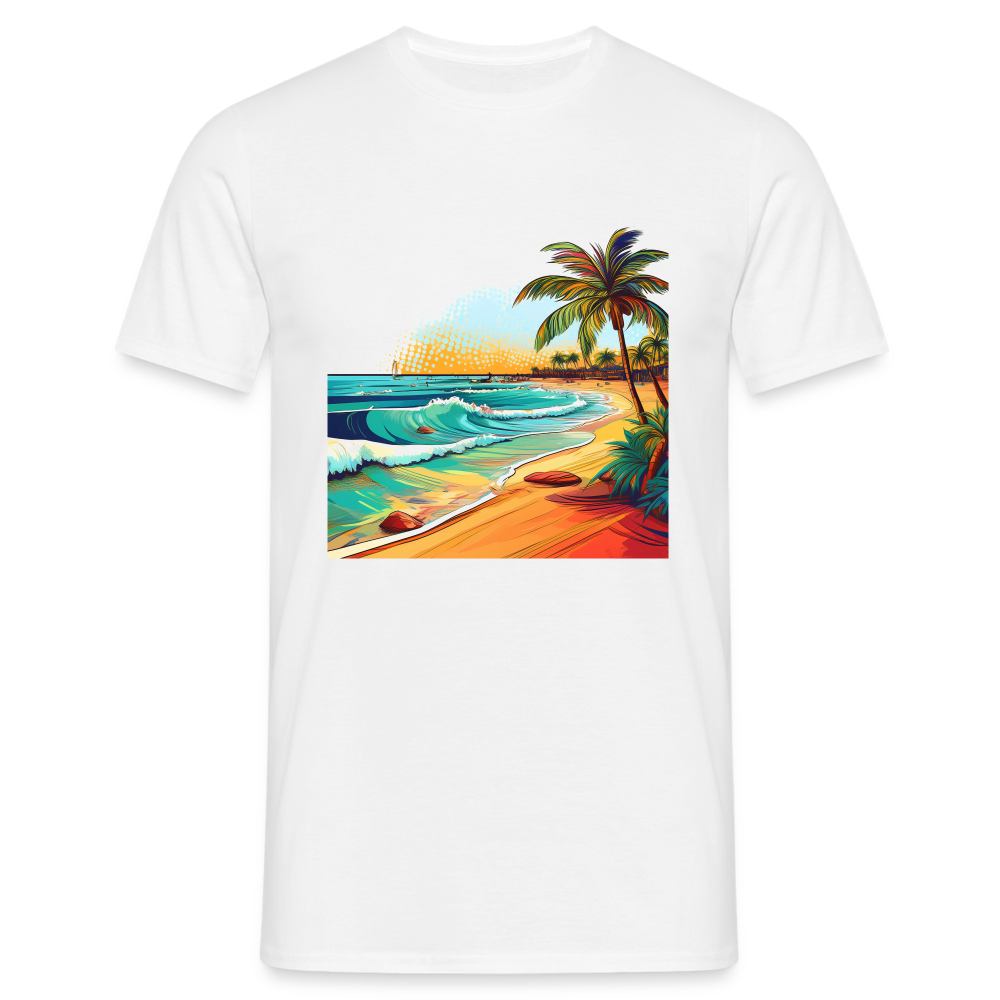 T-Shirt Mexico "Paradise Cancun" - Weiß
