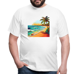 T-Shirt Mexico "Paradise Cancun" - Weiß
