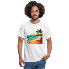 T-Shirt Mexico "Paradise Cancun" - Weiß
