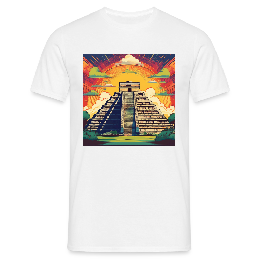 T-Shirt Mexico "Pyramide" - Weiß