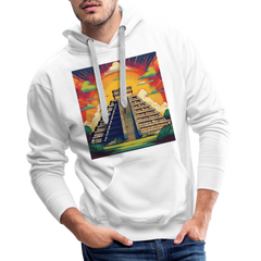 Hoodie Mexico "Pyramide" - Weiß