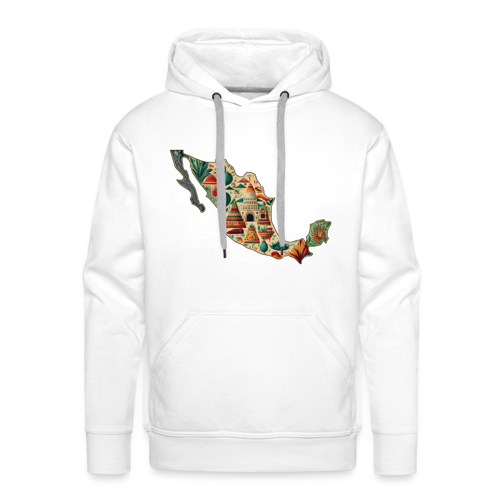 Hoodie Mexico "Map" - Weiß