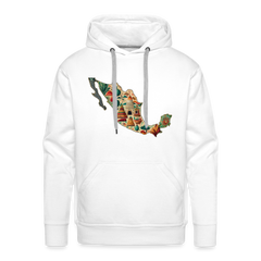 Hoodie Mexico "Map" - Weiß