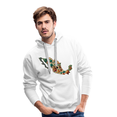 Hoodie Mexico "Map" - Weiß