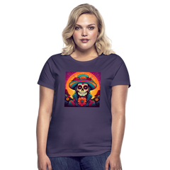 T-Shirt Ladies Mexico "Mujer" - Dunkellila