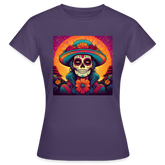 T-Shirt Ladies Mexico "Mujer" - Dunkellila
