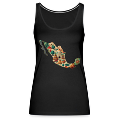 Tanktop Ladies Mexico "Map" - Schwarz