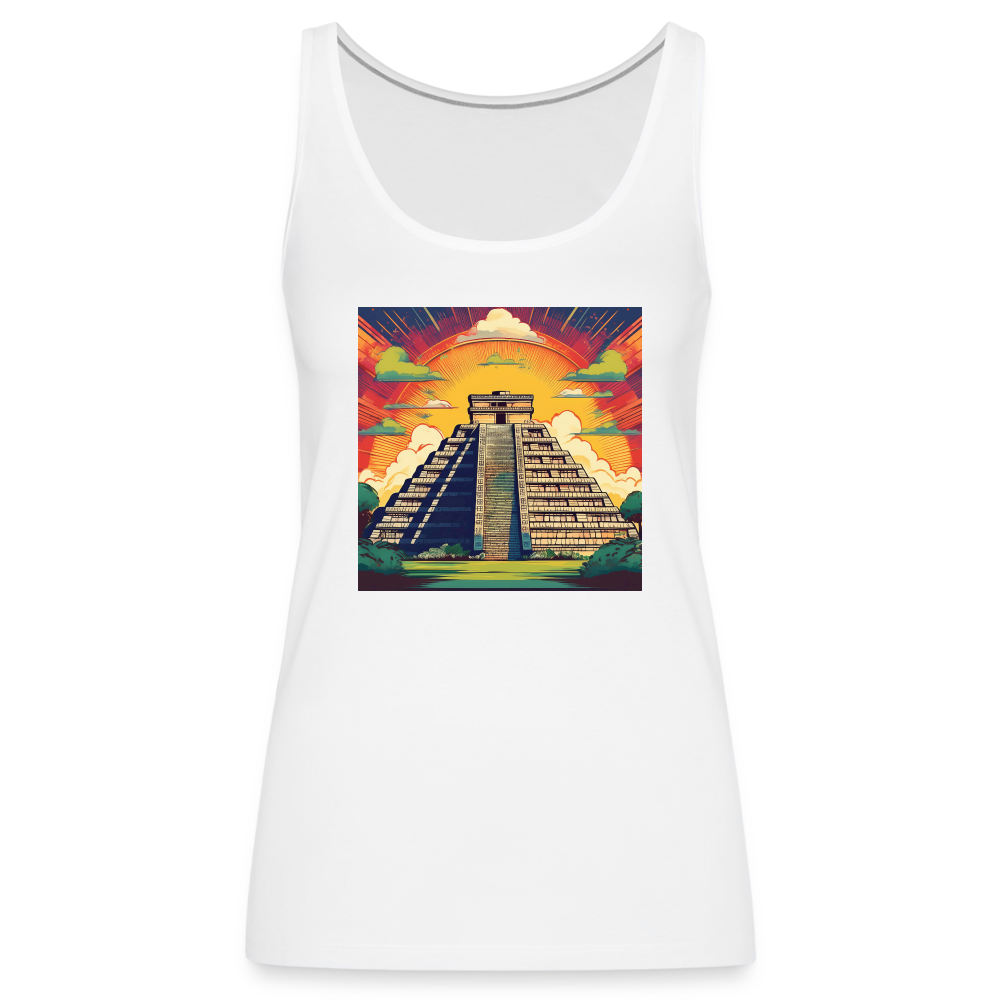 Tanktop Ladies Mexico "Pyramide" - Weiß