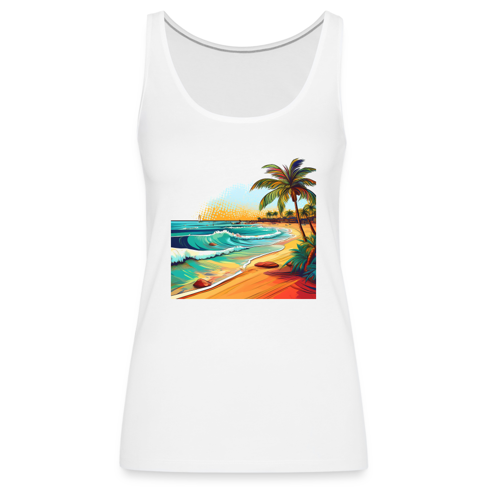 Tanktop Ladies Mexico "Paradise Cancun" - Weiß