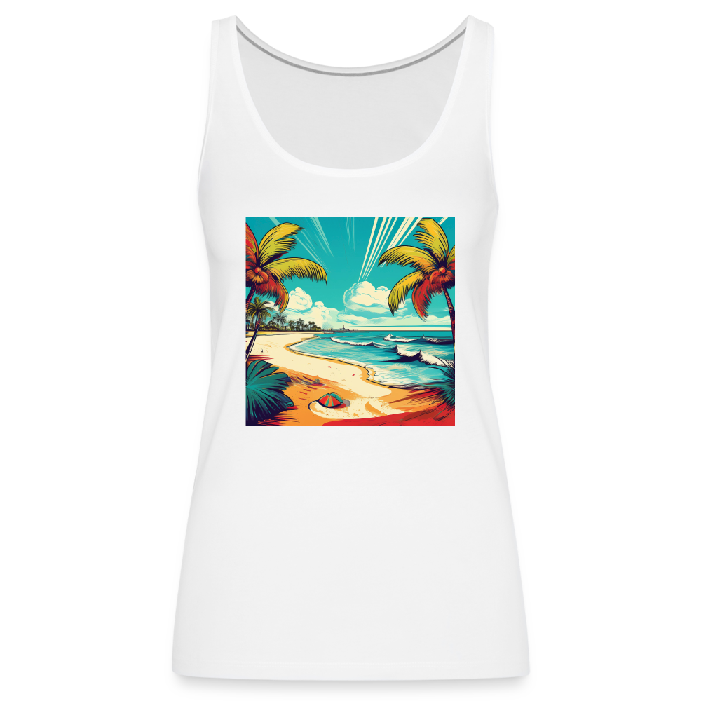 Tanktop Ladies Mexico "Paradise Tulum" - Weiß