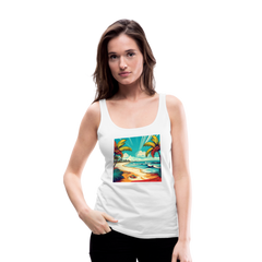 Tanktop Ladies Mexico "Paradise Tulum" - Weiß