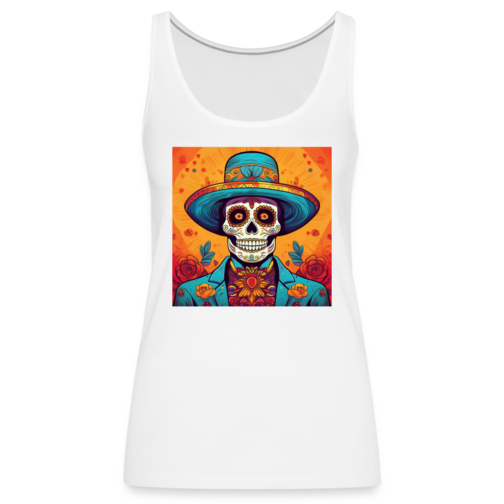 Tanktop Ladies Mexico "Hombre Muerto" - Weiß