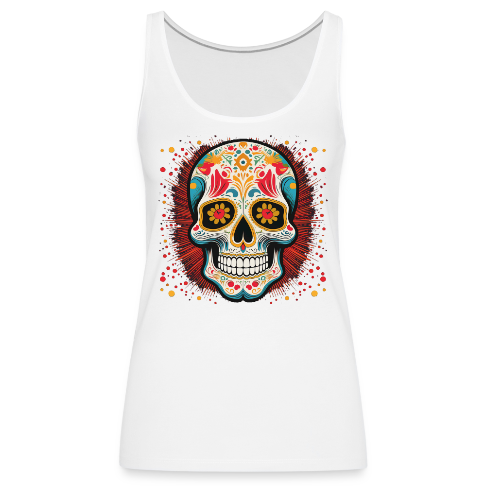 Tanktop Ladies Mexico "Craneo Dos" - Weiß