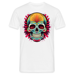 T-Shirt Mexico "Mascarilla Craneo" - Weiß