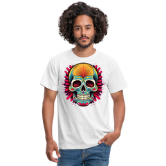 T-Shirt Mexico "Mascarilla Craneo" - Weiß