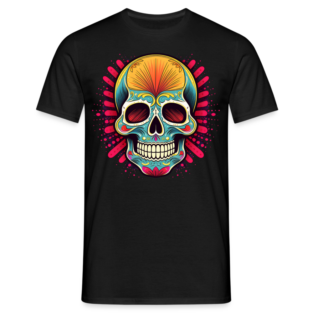 T-Shirt Mexico "Mascarilla Craneo" - Schwarz