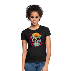 T-Shirt Ladies Mexico "Mascarilla Craneo" - Schwarz