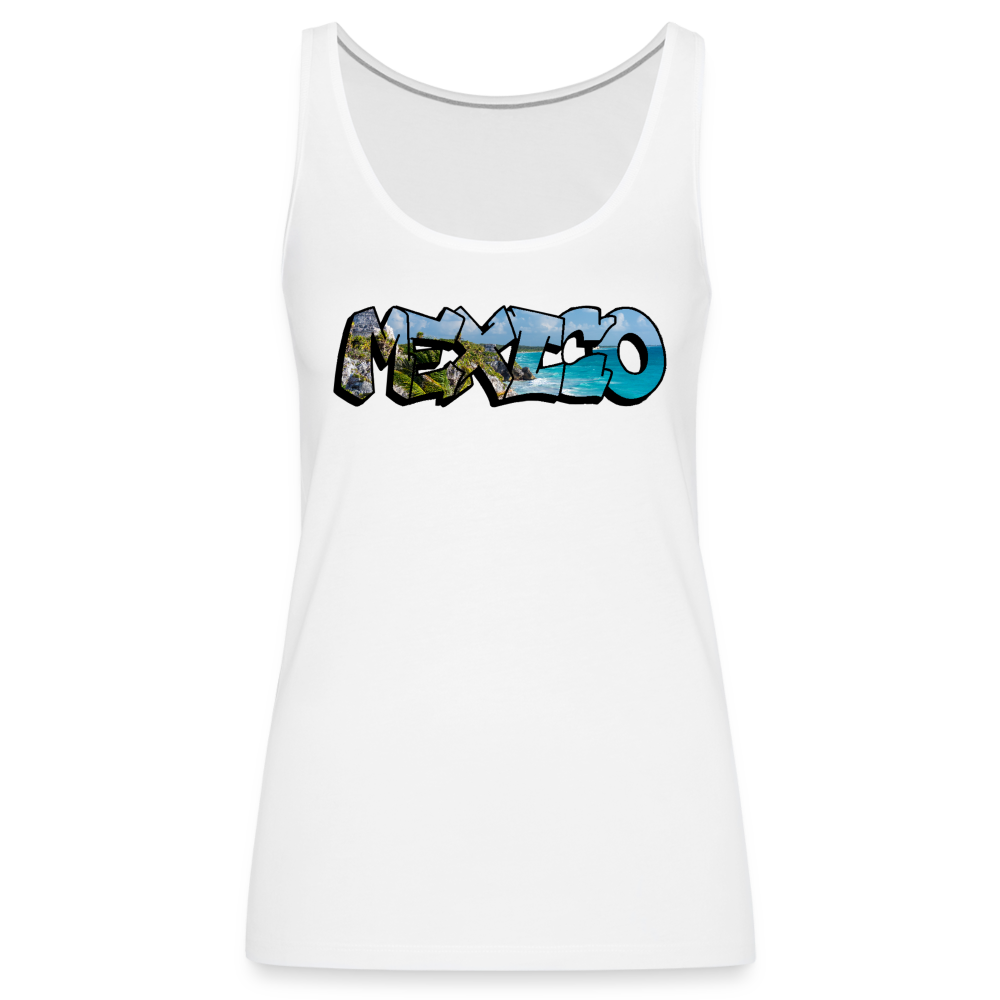 Tanktop Ladies Mexico Graffiti "Riviera" - Weiß