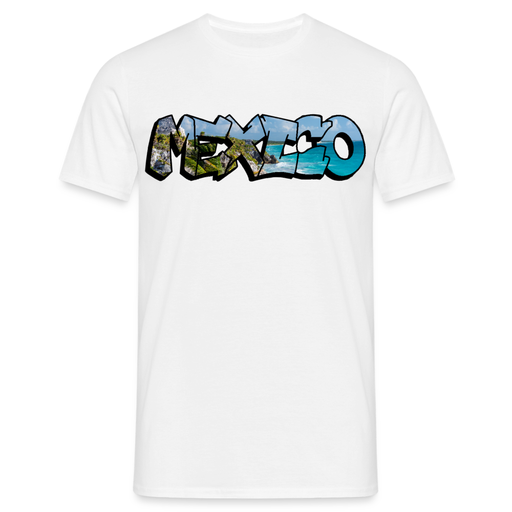 T-Shirt Mexico Graffiti "Riviera" - Weiß