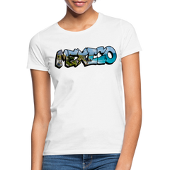 T-Shirt Ladies Mexico Graffiti "Riviera" - Weiß