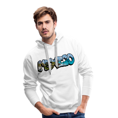 Hoodie Mexico Graffiti "Riviera" - Weiß