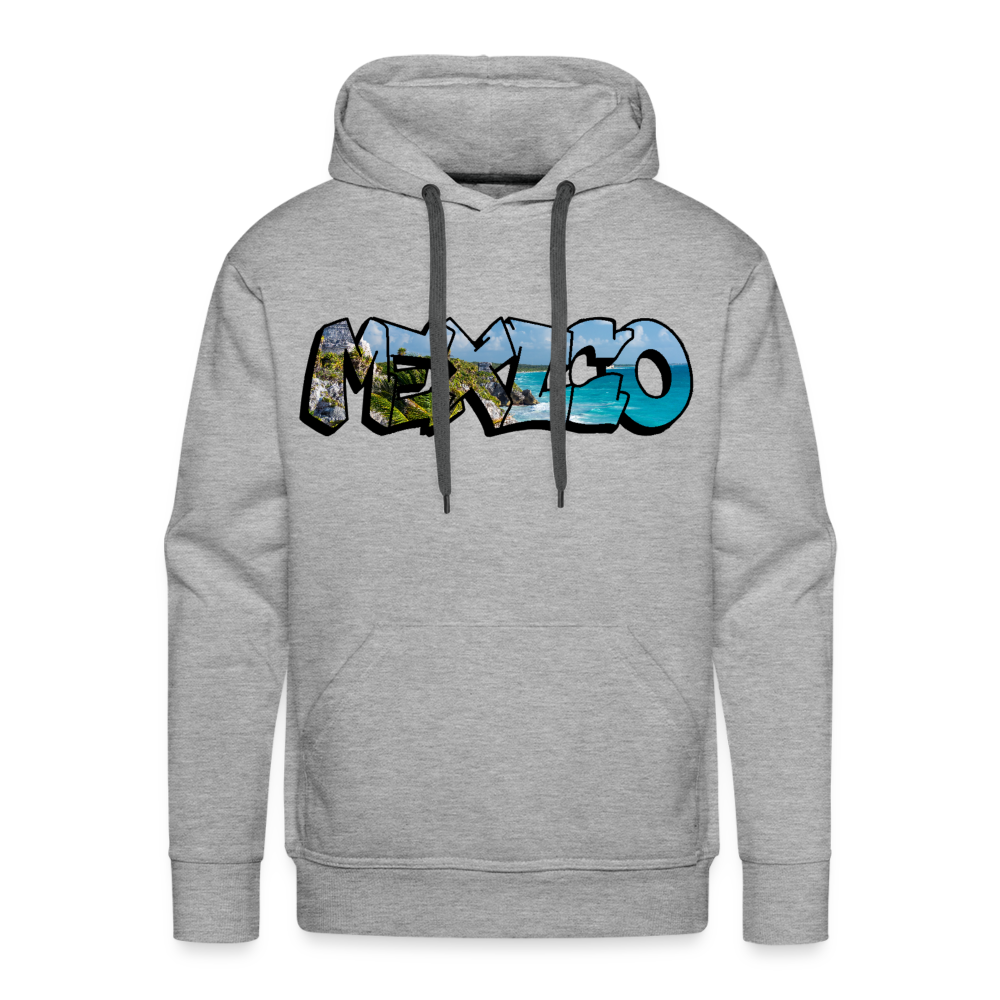 Hoodie Mexico Graffiti "Riviera" - Grau meliert